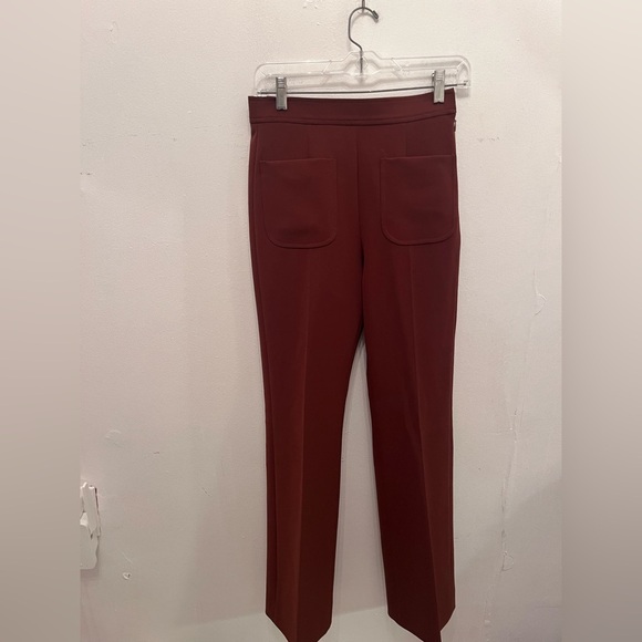 Sandro Paris Burnt Orange Trousers Size 2 - Picture 3 of 6